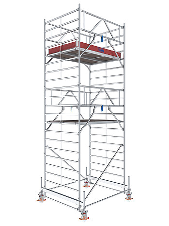 KRAUSE Rusztowanie - STABILO 500; 2,5 x 1,50m, wys.rob. 6,50m | system GUARDMATIC